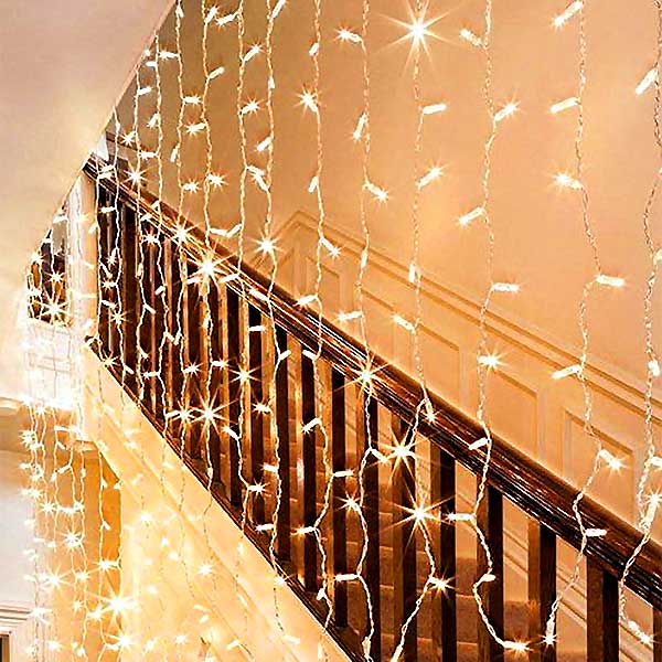1.5Mtr LED Curtain Lights PVC Cable