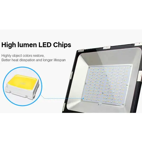 100W floodlight with high lumen LED chips
