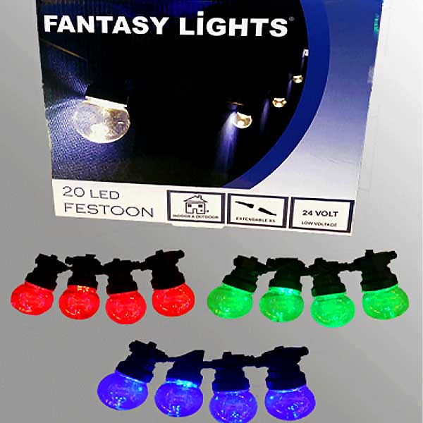 20 LED Festoon Lights (RGB)