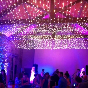 6Mtr LED Curtain Lights PVC Cable For Weddings and Christmas Decorations