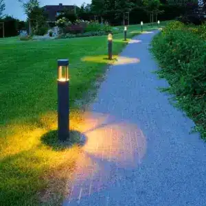 Graphite Garden Bollard Light