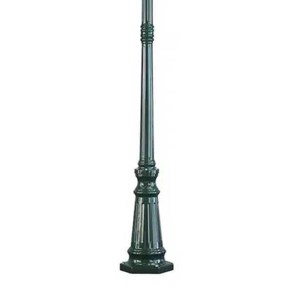 Column lamp post light in green colour