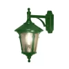 Green Round Lid Downlight Outdoor Lantern