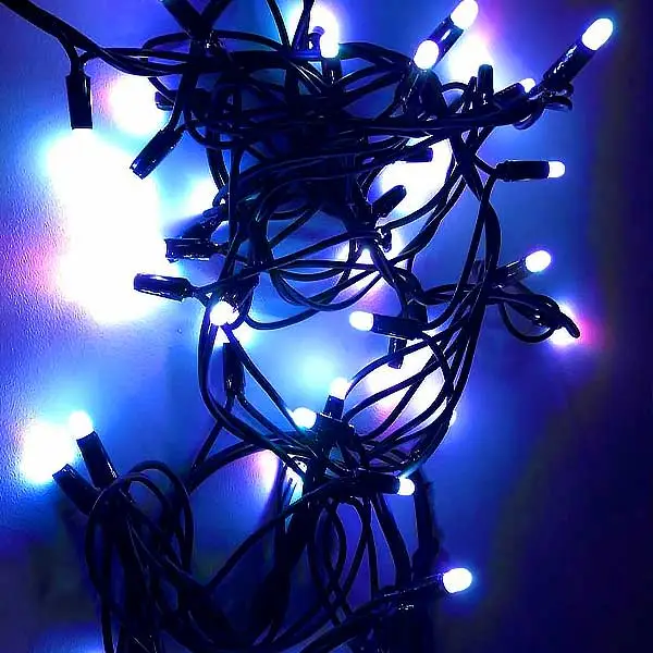 LED Colour Changing String Lights Ice White