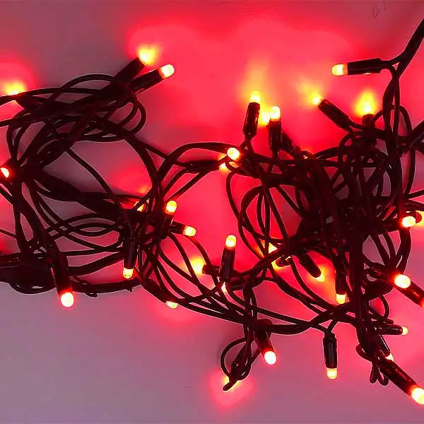 LED Colour Changing String Lights Red