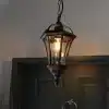 Matt Black Outdoor Hanging Lantern | Outdoor Lanterns