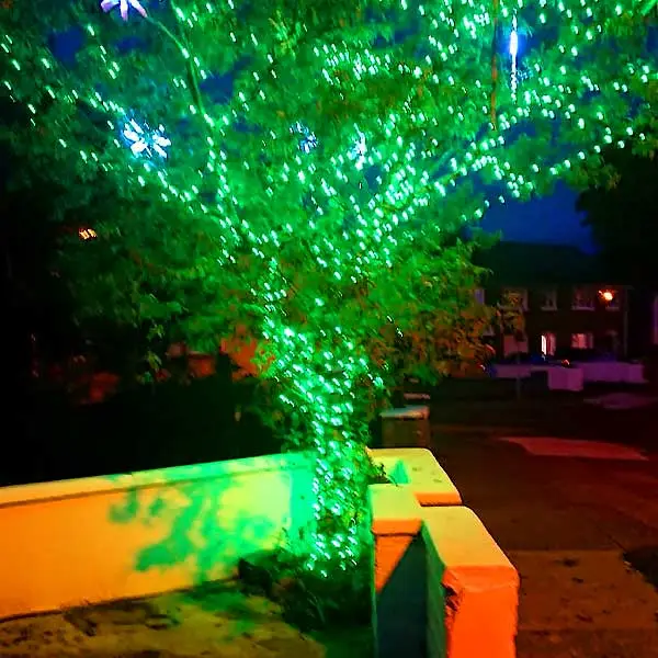 Outdoor Tree Lights Green