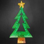 Prelit Fabric Mesh Christmas Tree