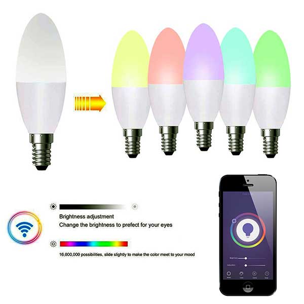 RGB Smart WiFi Candle Bulb 3