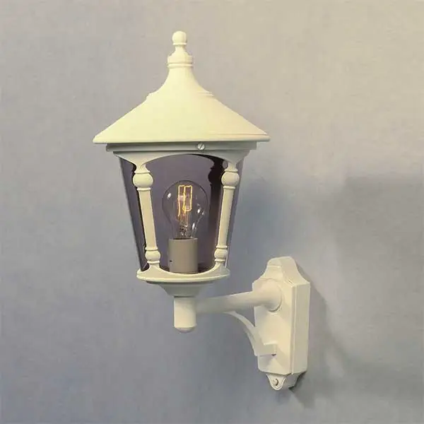 Round Lid Up Outdoor Wall Light