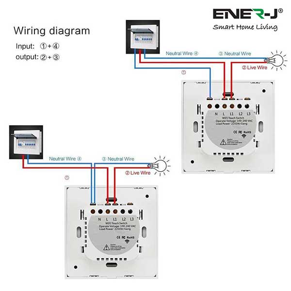 Wifi Smart 2 Gang Touch Switch 2