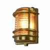 Solid Brass Ribbed Glass Coastal Light