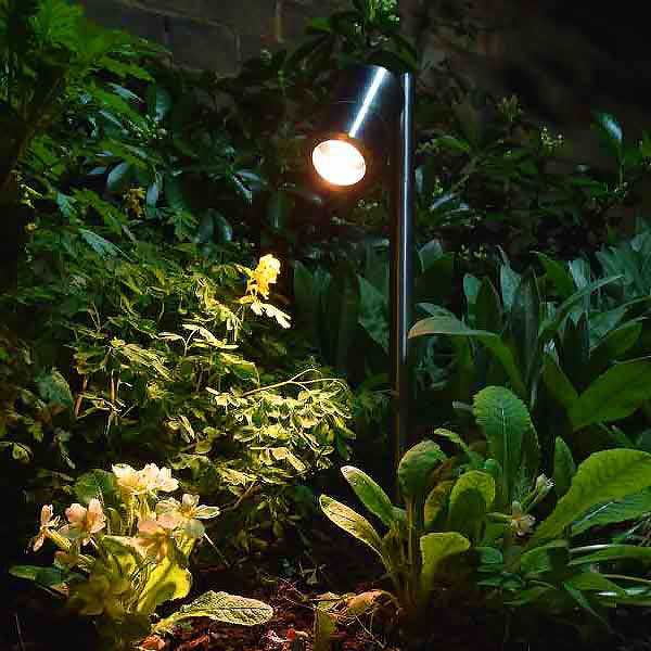 Stainless Steel Pole Mount Garden Light