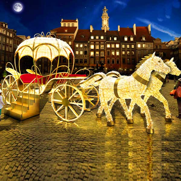 3D Horse & Carriage