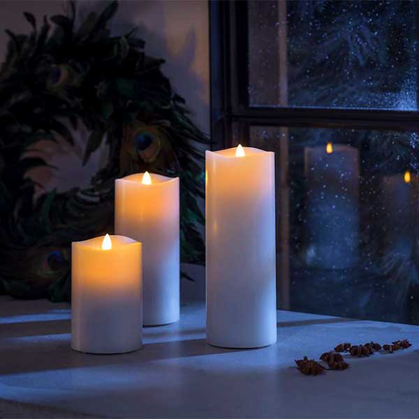 Moving Flame LED Candle 33CM