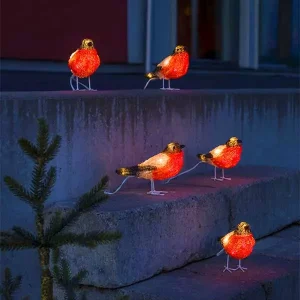 LED Acrylic Bullfinch Outdoor Decoration
