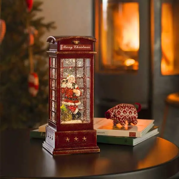Santa Lantern Phone Box