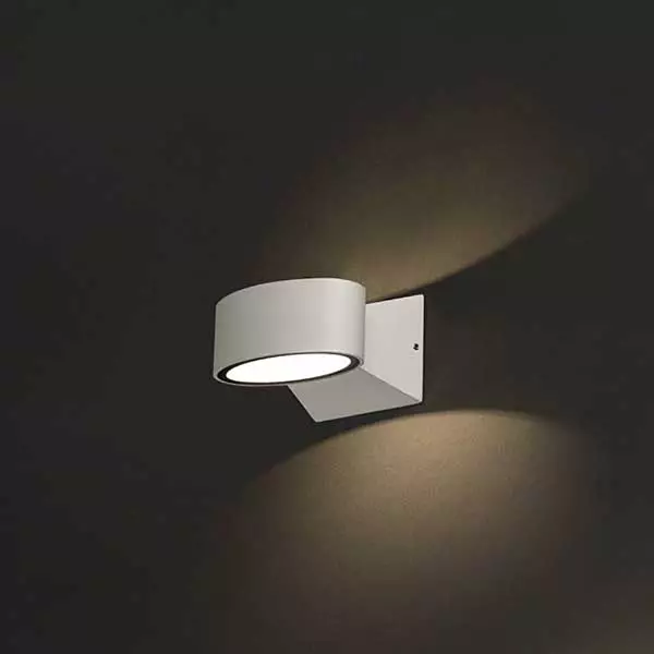 IP54 LED Aluminium White Outdoor Wall Light