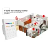 4 zone individually controlled by wall panel controller