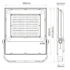 200W Colour Changing Floodlight Dimensions Image