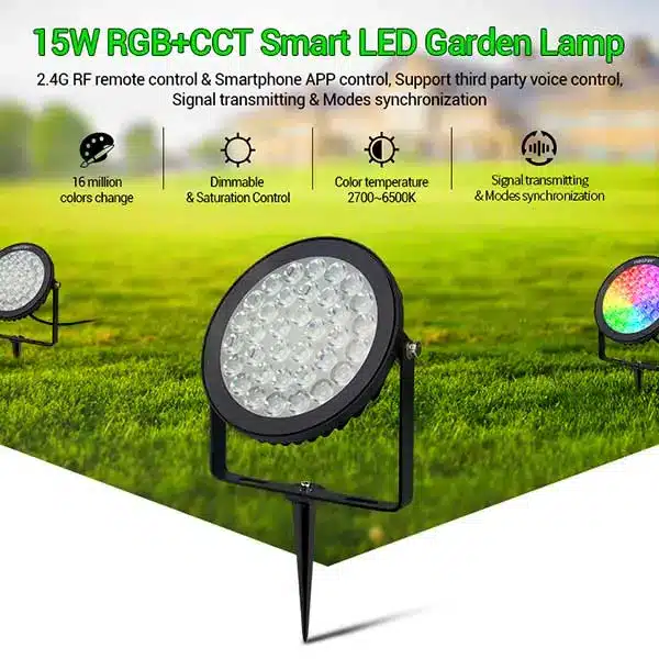 LED 15W RGB+CCT Smart Garden Flood light
