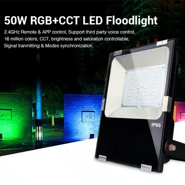 LED 50W RGB+CCT Smart Garden Floodlight
