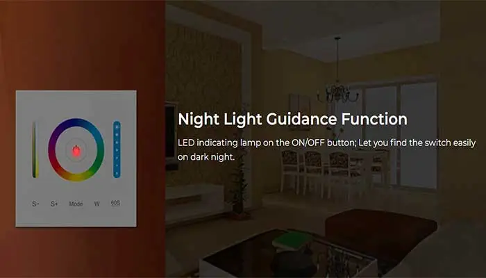 Night light guidance function