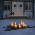 LED Reindeer Set Outdoor Christmas Decoration