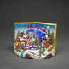 Mechanical Book With Children Christmas Village Scene Set