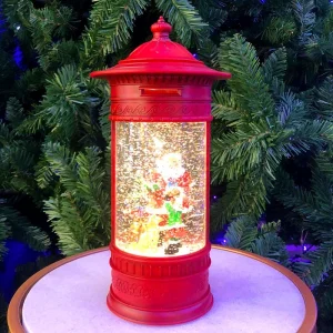 Water Lantern Mail Box Christmas Table Top Decoration