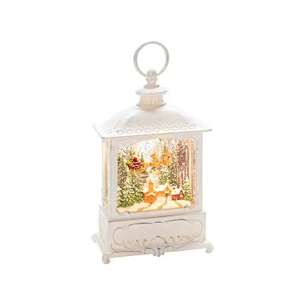 Water lantern small Santa for indoor Christmas tabletop decorations