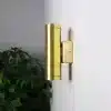 2L Brass Outdoor Wall Light