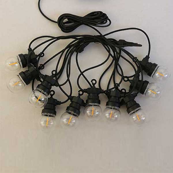 20 LED Warm White Clear Festoon Party Lights