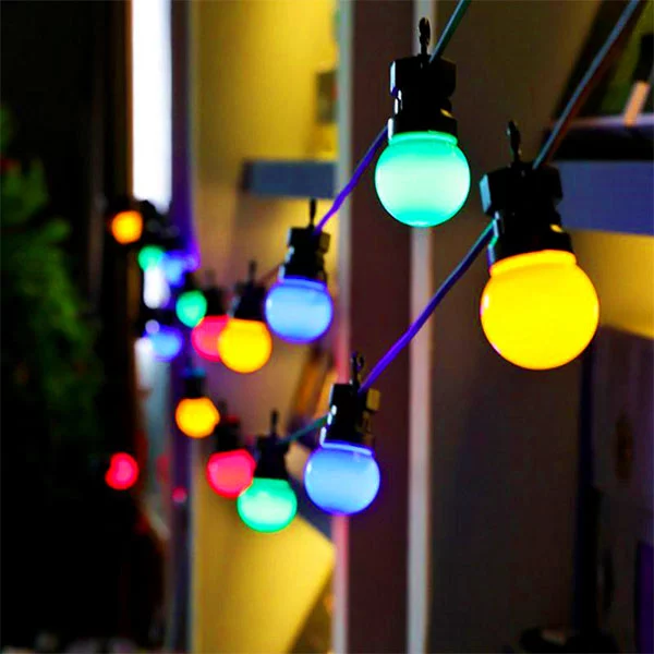 20 LED Multi Coloured Festoon Party Lights