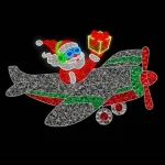 Santa on the Plane Christmas Decoration