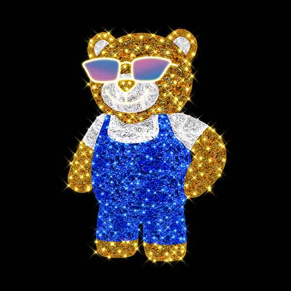 3D Christmas Teddy Bear