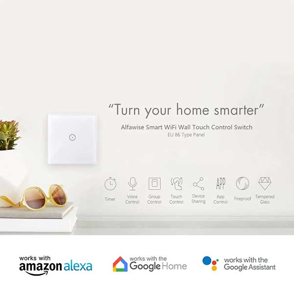Smart WiFi Touch Switch 3 Gang No Neutral Needed