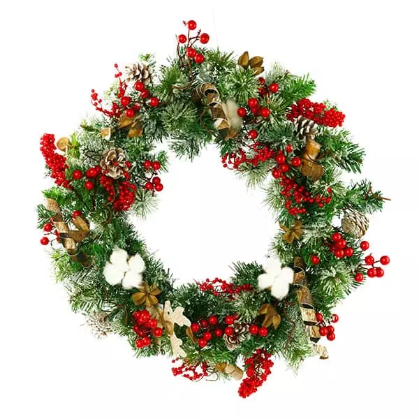 50CM Christmas Wreath With Berries