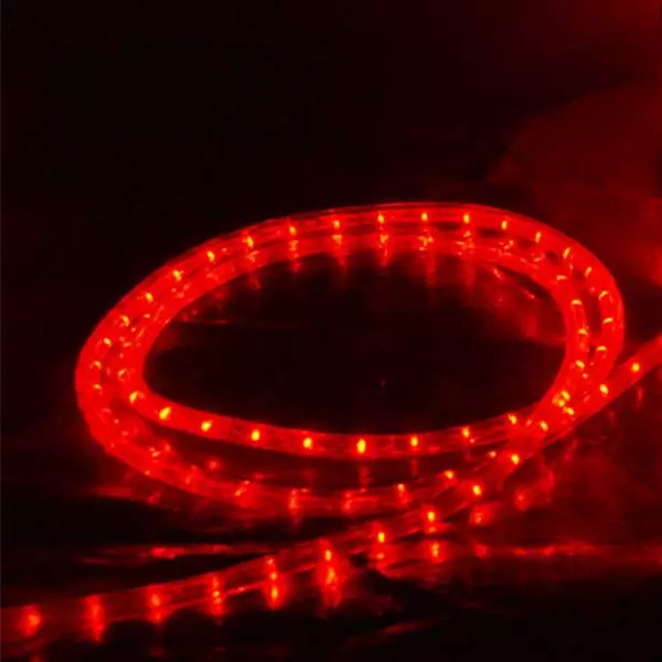 Red LED Rope Light 50Mtr Roll