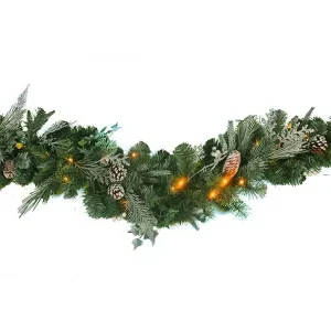 Battery Operated Pre-Lit Christmas Garland