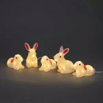 Garden Decorative LED Acrylic Rabbits