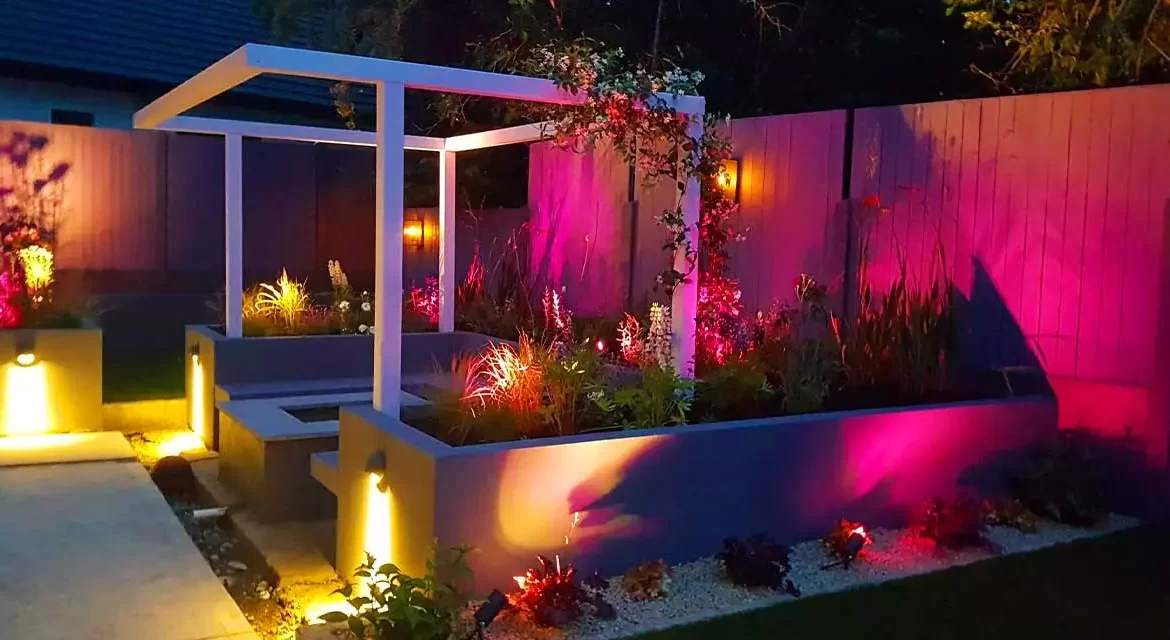 Hottest garden lighting trend of the year – Colour Changing Lights