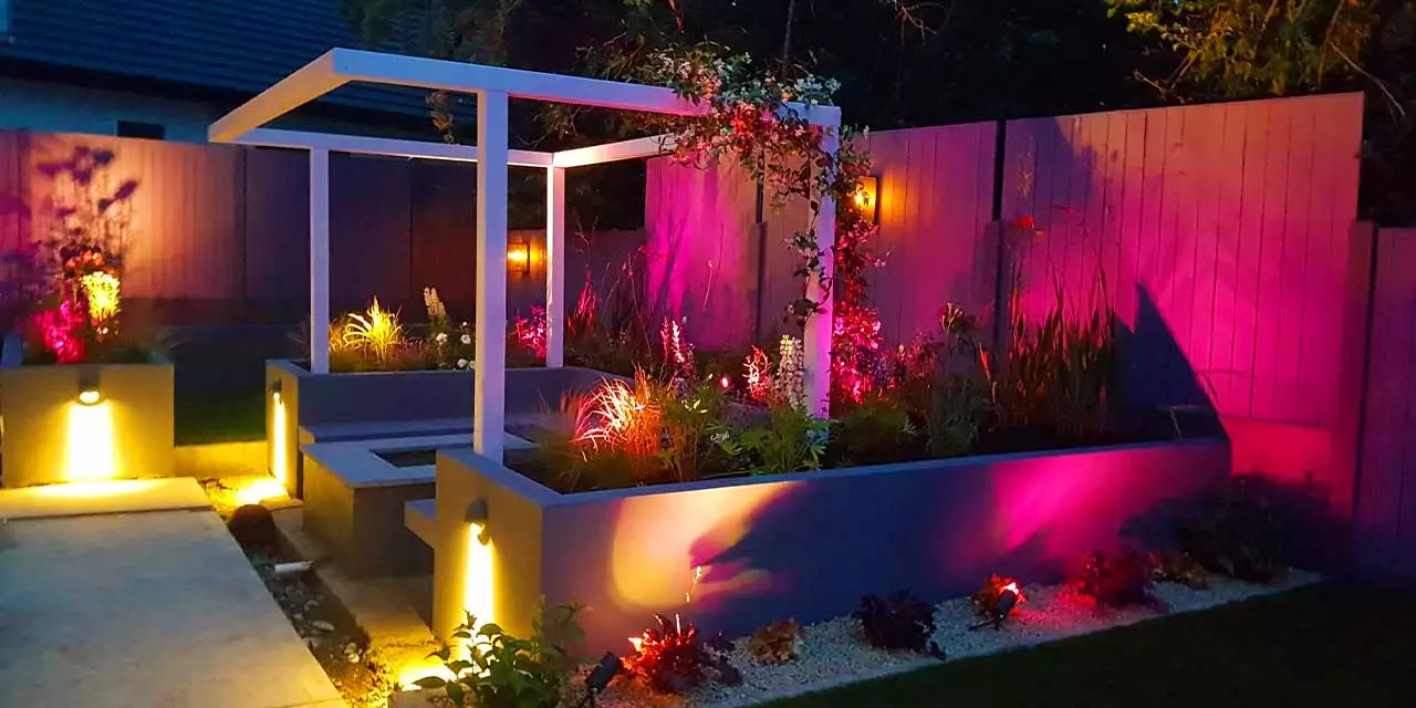 Hottest garden lighting trend of the year – Colour Changing Lights