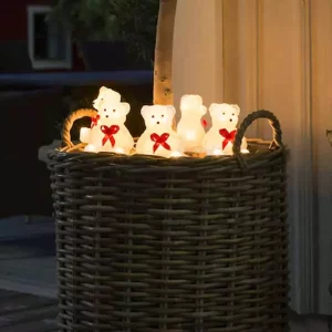 LED Acrylic Bears Set for Garden Decoration