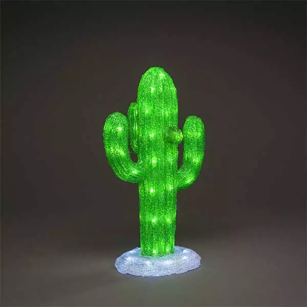 LED acrylic cactus for garden decoration