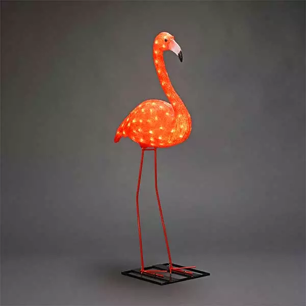 LED Acrylic Garden Decor Flamingo Feature
