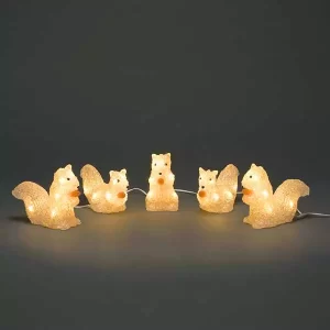 LED Acrylic Squirrels for Garden Decor