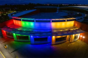 National Aquatic Centre Outdoor Colour Changing Lights