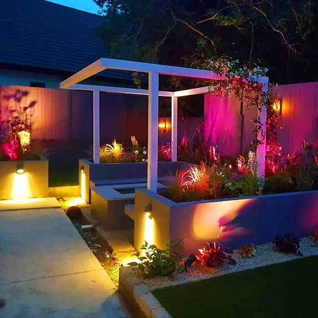 Hottest trend of the year outdoor colour changing lights