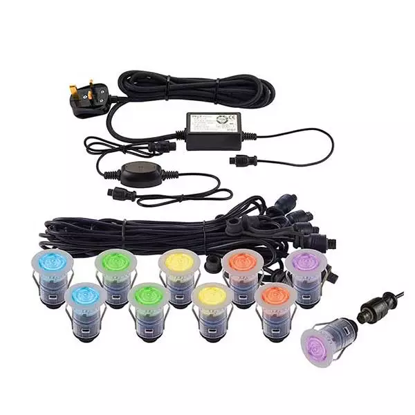 Multicoloured Smart Decking Lights Pack of 10